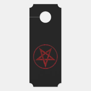 Rode Duivel Pentagram Deurhanger