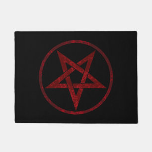 Rode Duivel Pentagram Deurmat