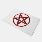 Rode Duivel Pentagram Deurmat (Schuin)