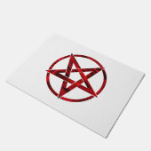 Rode Duivel Pentagram Deurmat (Schuin)