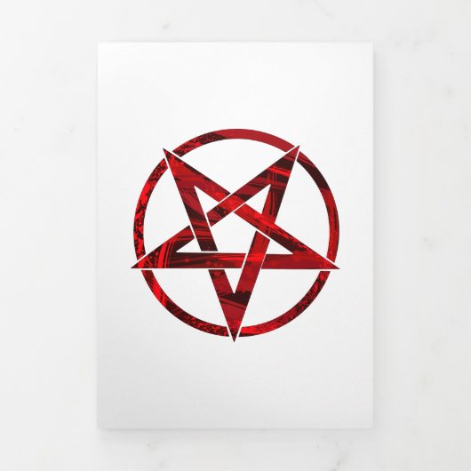 Rode Duivel Pentagram Drieluik Aankondiging (Cover)
