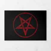 Rode Duivel Pentagram Drieluik Programma (Cover)