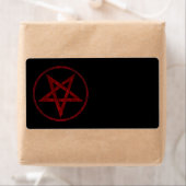 Rode Duivel Pentagram Etiket (Insitu)