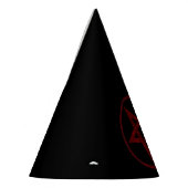 Rode Duivel Pentagram Feesthoedjes (Links)