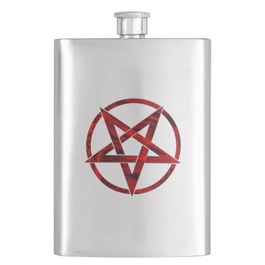 Rode Duivel Pentagram Flacon (Voorkant)