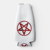 Rode Duivel Pentagram Flesjeskoeler (Voorkant)
