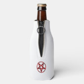 Rode Duivel Pentagram Flesjeskoeler (Fles Achterkant)