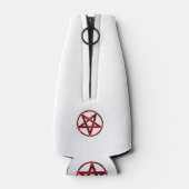 Rode Duivel Pentagram Flesjeskoeler (Achterkant)