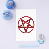 Rode Duivel Pentagram Flyer (Enkel)