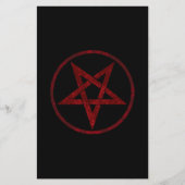 Rode Duivel Pentagram Flyer (Voorkant)