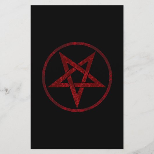 Rode Duivel Pentagram Flyer (Voorkant)