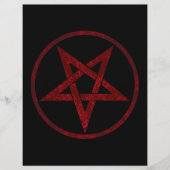 Rode Duivel Pentagram Flyer (Voorkant)