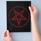 Rode Duivel Pentagram Flyer (Hand)