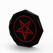 Rode Duivel Pentagram Fotoblokken (Rechts)