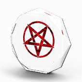 Rode Duivel Pentagram Fotoblokken (Rechts)