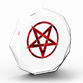 Rode Duivel Pentagram Fotoblokken (Links)