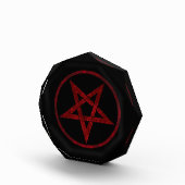 Rode Duivel Pentagram Fotoblokken (Rechts)