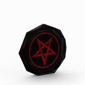 Rode Duivel Pentagram Fotoblokken (Links)