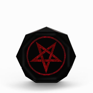 Rode Duivel Pentagram Fotoblokken