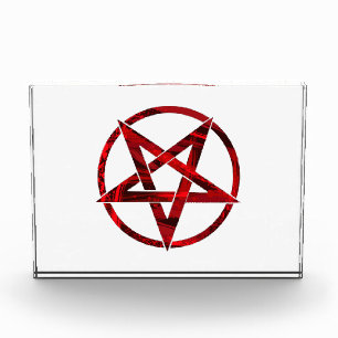 Rode Duivel Pentagram Fotoblokken