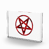 Rode Duivel Pentagram Fotoblokken (Rechts)