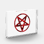 Rode Duivel Pentagram Fotoblokken (Links)
