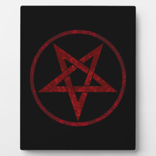 Rode Duivel Pentagram Fotoplaat