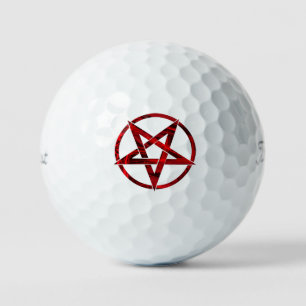 Rode Duivel Pentagram Golfballen