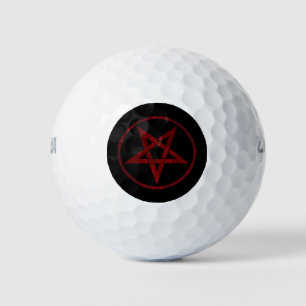 Rode Duivel Pentagram Golfballen