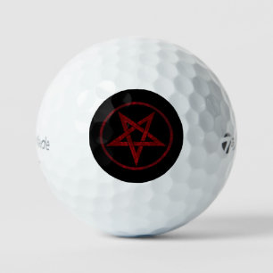 Rode Duivel Pentagram Golfballen