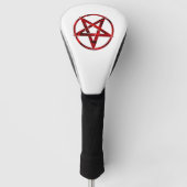Rode Duivel Pentagram Golfheadcover (Voorkant)