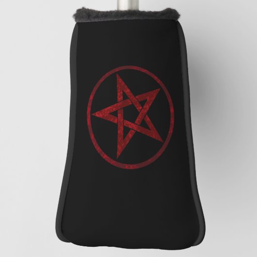 Rode Duivel Pentagram Golfheadcover (Draai 90)