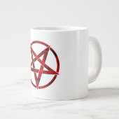 Rode Duivel Pentagram Grote Koffiekop (Voorkant rechts)