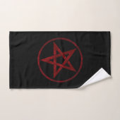 Rode Duivel Pentagram Handdoek (Handdoek)