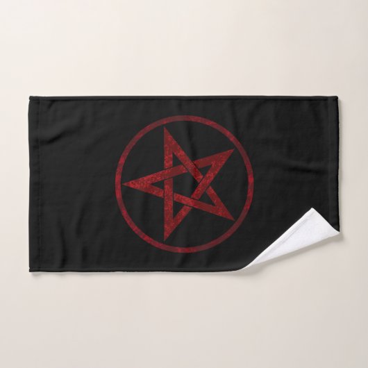 Rode Duivel Pentagram Handdoek (Handdoek)