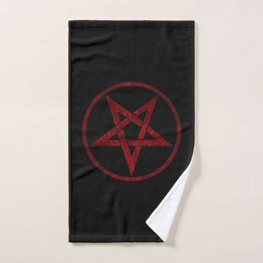 Rode Duivel Pentagram Handdoek (Handdoek)