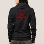 Rode Duivel Pentagram Hoodie (Achterkant)