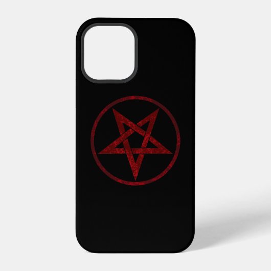 Rode Duivel Pentagram iPhone Hoesje (Achterkant)