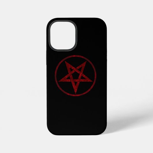 Rode Duivel Pentagram iPhone Hoesje (Achterkant)