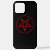 Rode Duivel Pentagram iPhone Hoesje (Achterkant)