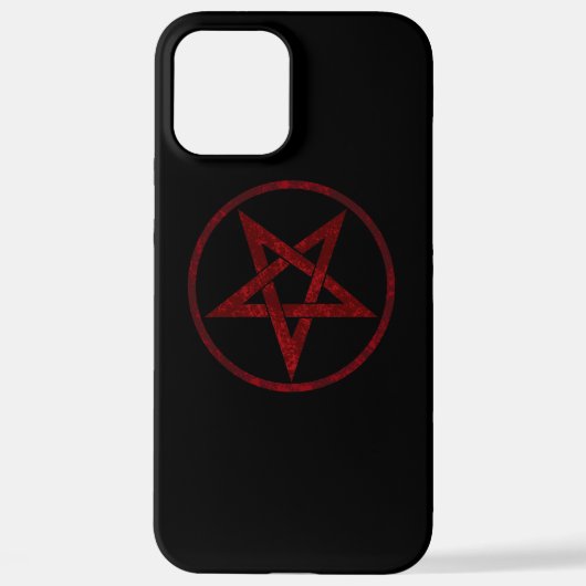 Rode Duivel Pentagram iPhone Hoesje (Achterkant)