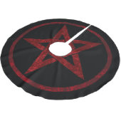 Rode Duivel Pentagram Kerstboom Rok (Gekanteld)