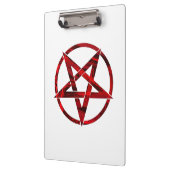 Rode Duivel Pentagram Klembord (Links)