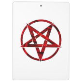 Rode Duivel Pentagram Klembord (Achterkant)
