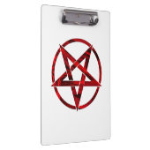 Rode Duivel Pentagram Klembord (Rechts)