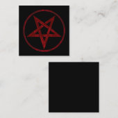 Rode Duivel Pentagram Kortingskaartje (Voorkant / Achterkant)