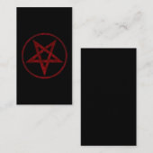 Rode Duivel Pentagram Kortingskaartje (Voorkant / Achterkant)