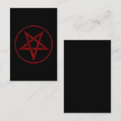 Rode Duivel Pentagram Kortingskaartje (Voorkant / Achterkant)