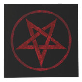 Rode Duivel Pentagram Kubus (Voorkant)