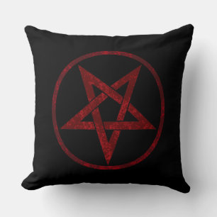 Rode Duivel Pentagram Kussen